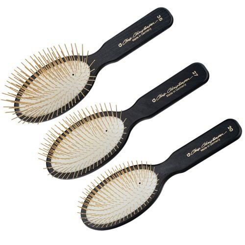 Chris Christensen Oval Gold Pin Brush - šepetys šunims